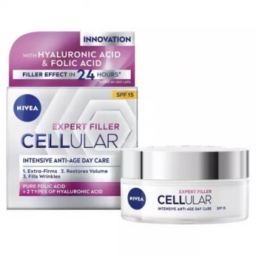 Crema de zi cu SPF 15 Hyaluron Cellular Filler - 50 ml