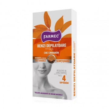Farmec Benzi Depilatoare pentru Corp cu Scortisoara - 16 buc