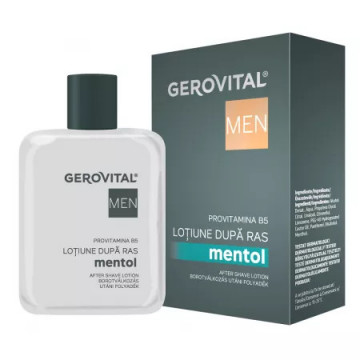 Gerovital Men Lotiune dupa ras mentol - 100 ml
