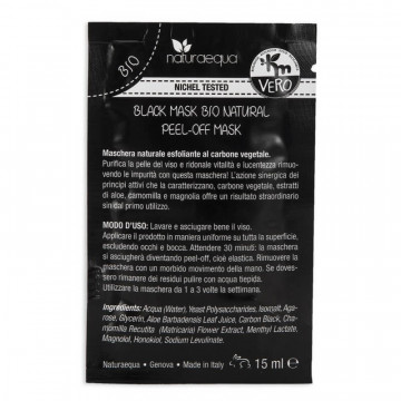 Masca neagra organica, exfolianta natural, Naturaequa, 15 ml
