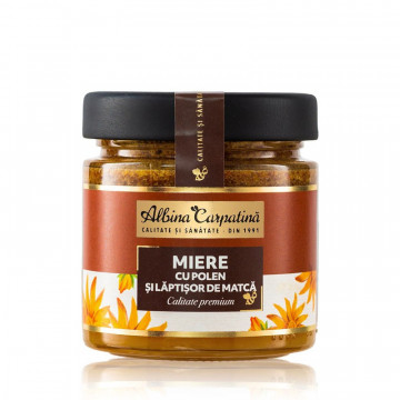 Miere cu polen si laptisor de matca - 270 g