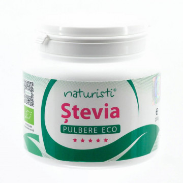 Stevia pulbere ECO - Naturisti - fata cutie