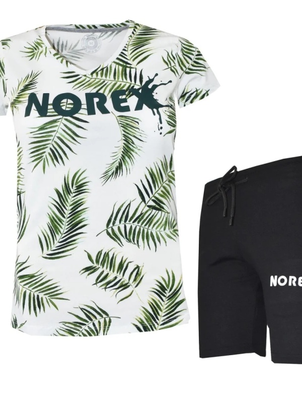 Дамски летен комплект NOREX с тениска и къси панталони – българско производство - Img 2