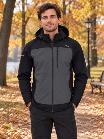Мъжко яке с GORE-TEX в сиво