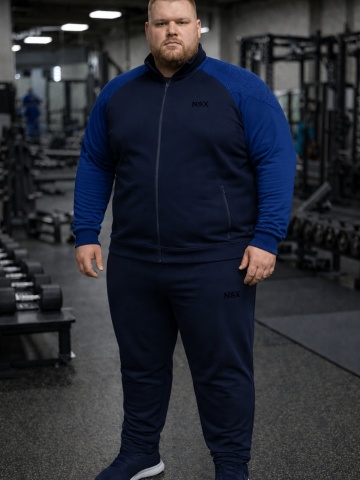 Спортен мъжки анцуг plus size – комфортен комплект в големи размери | Zani.bg