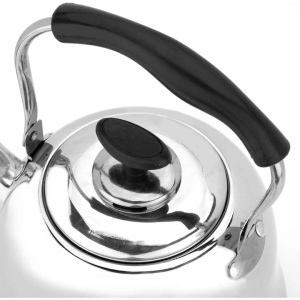 Ceainic, inox, capacitate 2L, argintiu, maner ergonomic, fluierator - Img 5