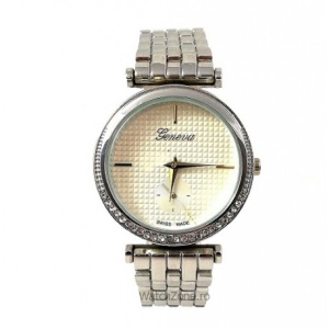 Ceas Dama Argintiu Geneva Fashion WZ015
