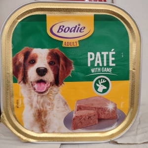 Hrana umeda pentru caini Bodie, Pate Vanat, 300g