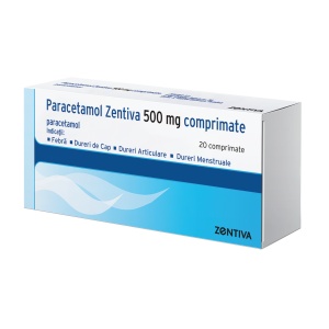 PARACETAMOL ZENTIVA x 20 COMPR. 500mg
