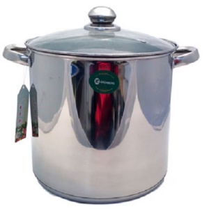 Oala Grunberg, 28 cm, 14.00 l, Capac, Inox