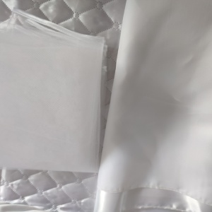 SICRIU MODEL 8 XL Lungime 200 x lăţime 70 x înălţime 50 cm LEMN BRAD, CAPITONAT SATIN, PERNUŢĂ, VOAL - Img 5