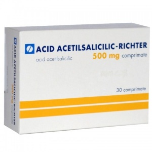 ACID ACETILSALICILIC TAMPONAT 500 mg x 30 COMPR. 500mg
