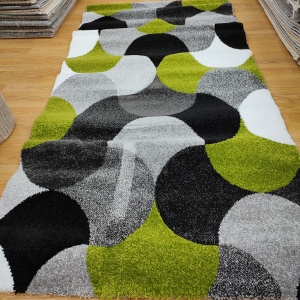 COVOR ROYAL 100 X 200 cm GRI VERDE NEGRU