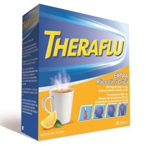 THERAFLU EXTRA RACEALA SI GRIPA x 10 PULB. PT. SOL. ORALA