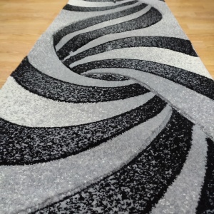 COVOR ROMA 60 X 200 cm GRI NEGRU