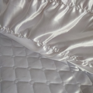 SICRIU MODEL 8 XL Lungime 200 x lăţime 70 x înălţime 50 cm LEMN BRAD, CAPITONAT SATIN, PERNUŢĂ, VOAL - Img 7