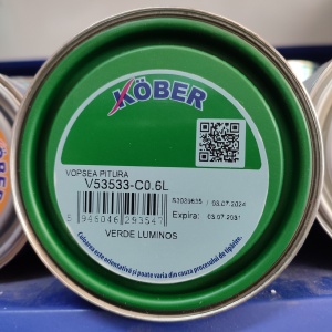 Vopsea alchidica pentru lemn / metal, lucioasa, Pitura, interior / exterior, verde luminos V53533, 0.6 L - Img 2