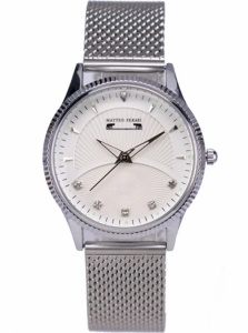 Ceas Dama Matteo Ferari Silver/White Elegant XVIII