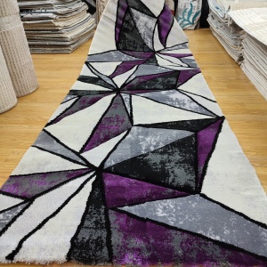 COVOR MONDI 80 X 300 cm GRI MOV NEGRU - Img 2