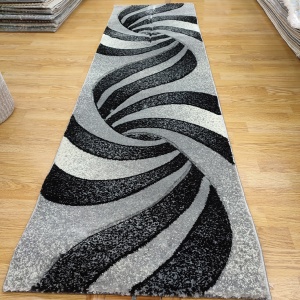 COVOR ROMA 60 X 200 cm GRI NEGRU - Img 2