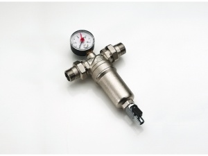 FILTRU CU AUTOCURATARE CU SITA, MANOMETRU, D=3/4' FILET EXTERIOR