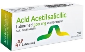 ACID ACETILSALICILIC LABORMED 500 mg x 20 COMPR. 500mg