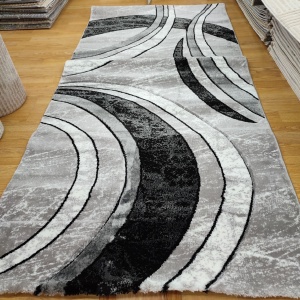 COVOR ROMA 100 X 200 cm GRI NEGRU