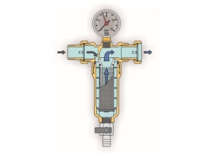 FILTRU CU AUTOCURATARE CU SITA, MANOMETRU, D=3/4' FILET EXTERIOR - Img 2