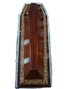 SICRIU MODEL 4 XL Lungime 210 x lăţime 80 x înălţime 60 cm LEMN BRAD, CAPITONAT SATIN, PERNUŢĂ, VOAL