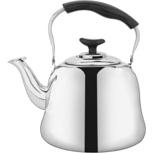 Ceainic, inox, capacitate 2L, argintiu, maner ergonomic, fluierator