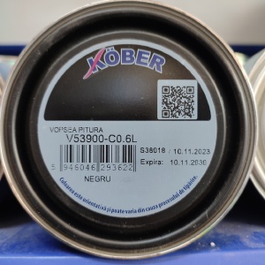 Vopsea alchidica pentru lemn / metal, lucioasa, Pitura, interior / exterior, negru V53900, 0.6 L - Img 2