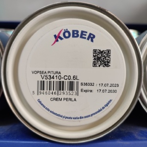 Vopsea alchidica pentru lemn / metal, lucioasa, Pitura, interior / exterior, crem perla, 0.6 L - Img 2