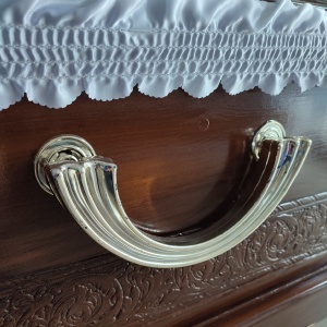 SICRIU MODEL 8 XL Lungime 200 x lăţime 70 x înălţime 50 cm LEMN BRAD, CAPITONAT SATIN, PERNUŢĂ, VOAL - Img 3