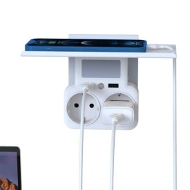 Adaptor Priza, XO (WL09) - dublu, cu senzor și LED, 2 porturi USB-A, lampa de noapte inclusă, WHITE - Img 4