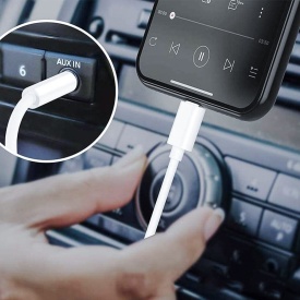 Cablu Auxiliar USB‑C la Jack 3.5 mm 1 m Alb – Conexiune Audio Stabilă pentru Auto & Căști - Img 3