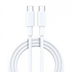 Cablu de date sau incarcare pentru iPhone 15, 15 Pro, 15 Plus, 15 Pro Max cu mufa Tip C , alb