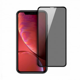 Folie protectie din sticla Privacy, iPhone XR, full cover, full glue, case friendly, Premium Quality - Img 1