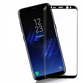 Folie protectie din sticla Samsung Galaxy S8 Plus, full cover, full glue, lipici pe tot ecranul, case friendly, 3D - Img 2