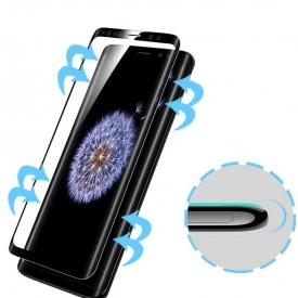 Folie protectie din sticla Samsung Galaxy S9, full cover, full glue, lipici pe tot ecranul, case friendly, 3D - Img 6
