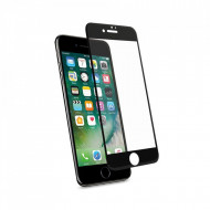 Folie sticla iPhone 7 pe tot ecranul, Negru