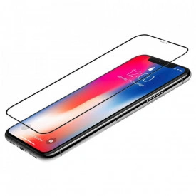 Folie sticla iPhone X/Xs pe tot ecranul, Full Glue - Img 4