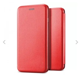 Husa compatibila cu Xiaomi Redmi 13C din piele ecologica, flip cover tip carte cu suport carduri, stand pentru video, Rosu - Img 2