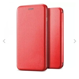 Husa compatibila cu Xiaomi Redmi 13C din piele ecologica, flip cover tip carte cu suport carduri, stand pentru video, Rosu - Img 2