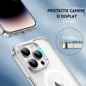 husa iphone 16 pro max magsafe transparenta planetphone