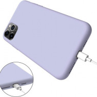 Husa iPhone 11 Pro Max, ultra slim silicon si microfibra Mov - Img 2