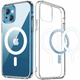 husa magsafe iphone 13 mini planetphone transparent silicon 3