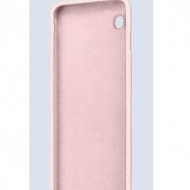 Husa iPhone 7 / iPhone 8, ultra slim silicon, interior din catifea, Roz - Img 4