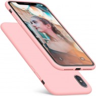 Husa iPhone X, iPhone 10 ultra slim silicon Roz