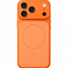 Husă MagSafe pentru iPhone 17 Pro – silicon, Protecție premium și încărcare magnetică, Portocaliu