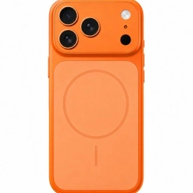 Husă MagSafe pentru iPhone 17 Pro – silicon, Protecție premium și încărcare magnetică, Portocaliu